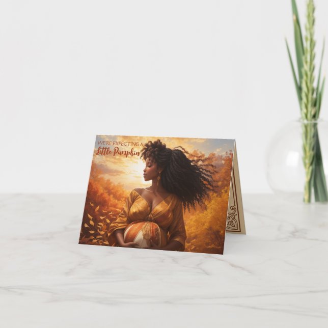 Carte Mère ethnique | Merci Petit Citrouille Automne (Devant)