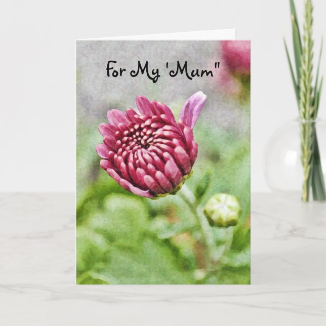 Carte mère Fleur de maman (Devant)
