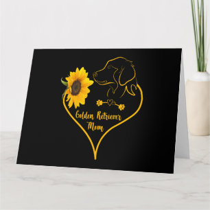 Carte Mère Golden Retriever Avec Amoureux des Chiens Tou