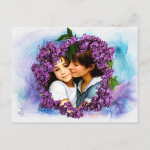 Carte mère Jour Lilacs Cadre photo personnalisé