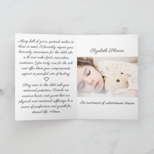 Carte Mère Marie Prière Pour Enfant Malheureux - Plié