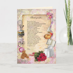 Carte mère Merci (personnalisable)