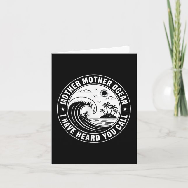 Carte Mère Mère Océan Je Vous Ai Entendu Appeler 2 Faces (Devant)