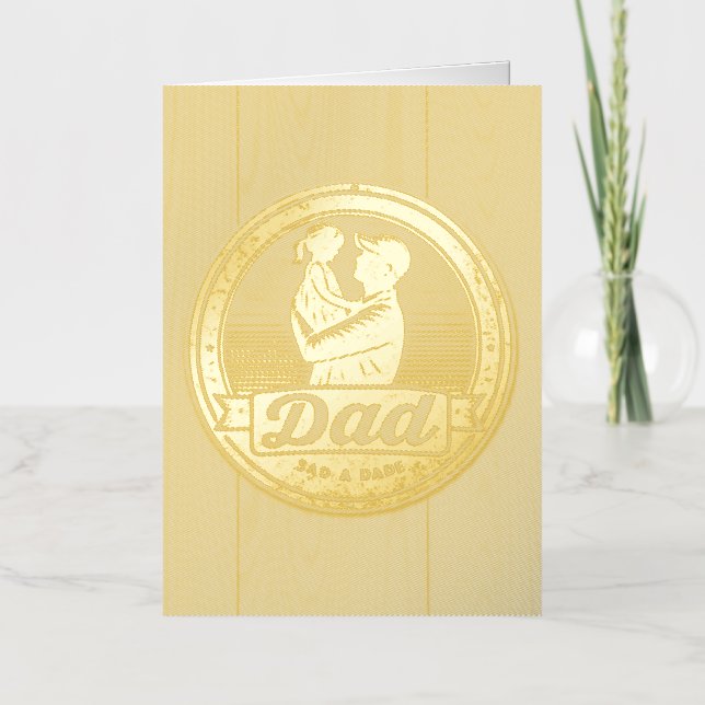 Carte mère papa & fille Vintage (Recto)