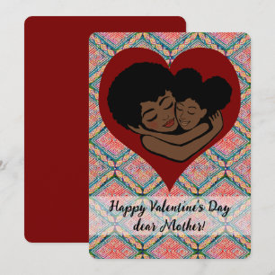 Carte Mère Valentine's Day Ethnic Mud Cloth Style