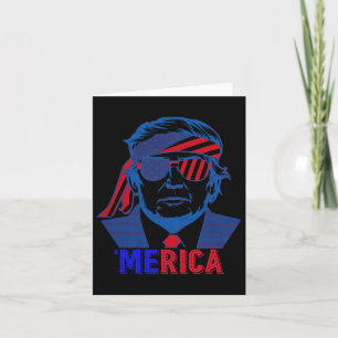 Carte Merica Trump 4 juillet heureux Trump Drapeau améri