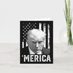 Carte Merica Trump Joyeux 4 juillet Trump Drapeau Améric