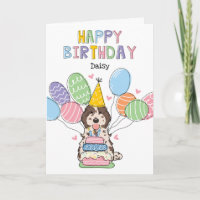 Merle Cockapoo Cavapoo Chien Joyeux anniversaire