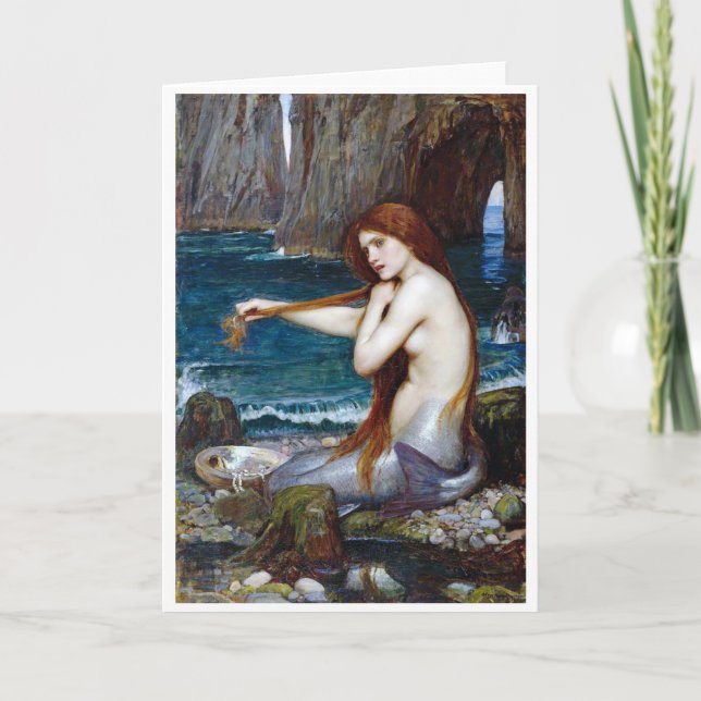 Carte Mermaid, John William Waterhouse (Devant)