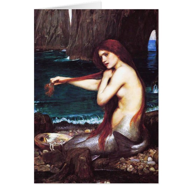 Carte Mermaid John William Waterhouse (Devant)