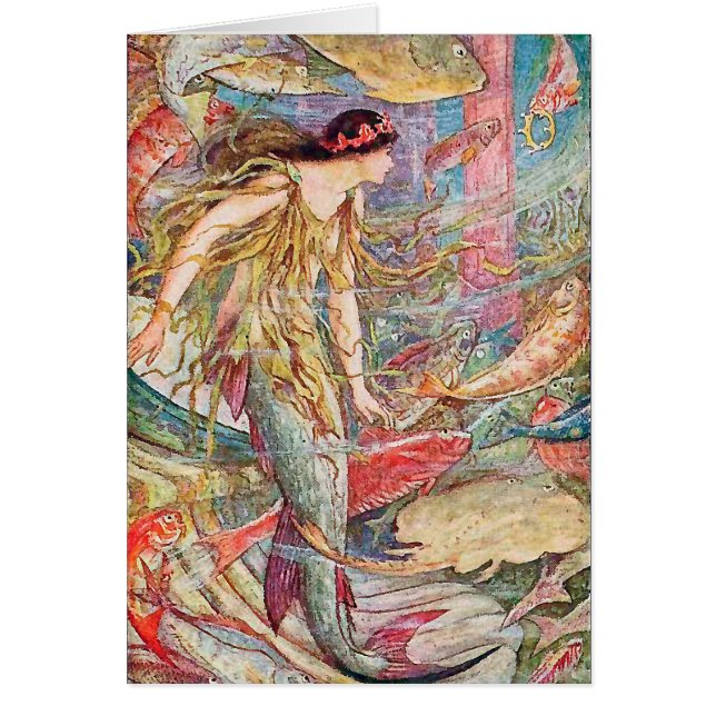 Carte Mermaid Queen of the Fishes (Devant)