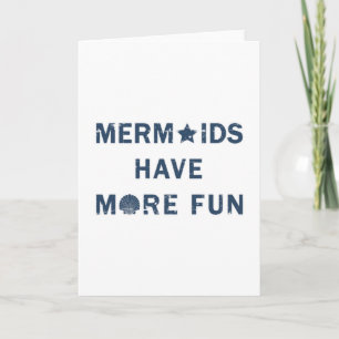 Carte Mermaids Sea Mermaid Girl Funny Birthday Venin Ide