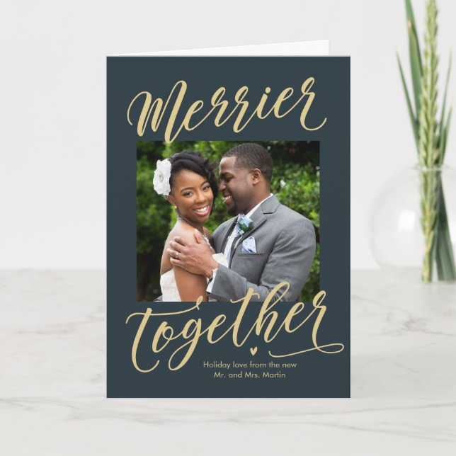 Carte Merrier Ensemble Famille ou Vacances Nouveau (Devant)