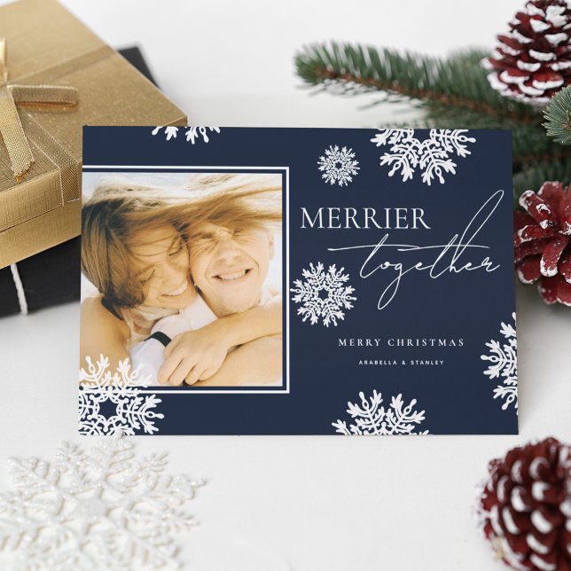 Carte Merrier Together Photo Noël (Créateur téléchargé)