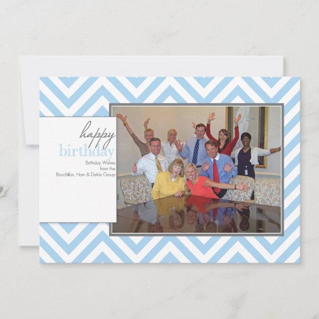 Carte Merrill Lynch Groupe BHD Blue Chevron Photocard (Devant)