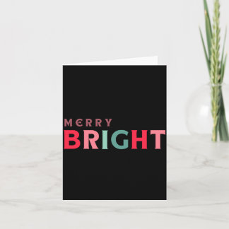 Carte Merry And Bright Mignon Enfant En Couleurs 