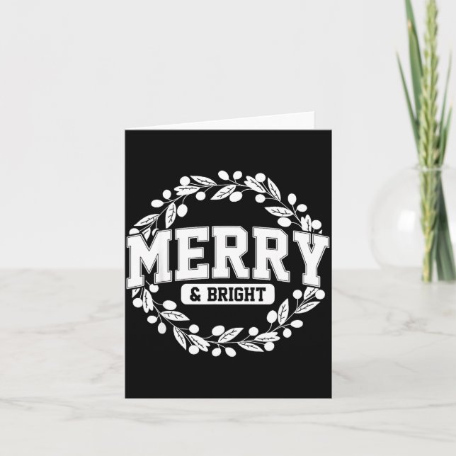 Carte Merry And Bright Moody And Uptight Christmas Coupl (Devant)