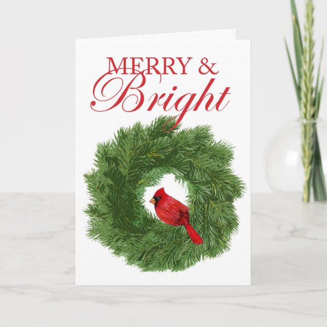 Carte Merry & Bright (Devant)
