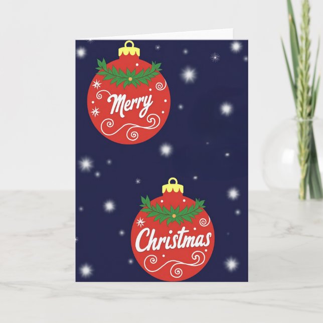 Carte Merry Christmas (Devant)