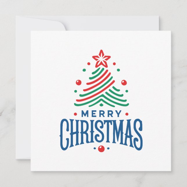 Carte Merry Christmas 1 (Devant)