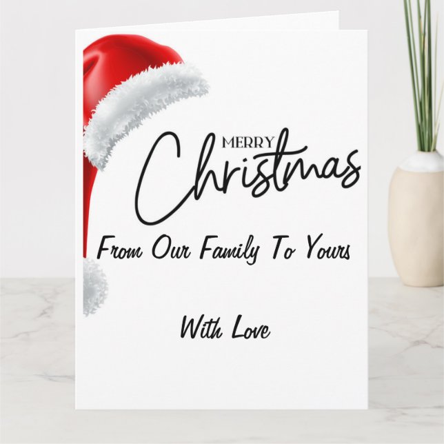 Carte Merry Christmas Card (Devant)