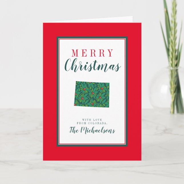 Carte Merry Christmas Colorado (Devant)