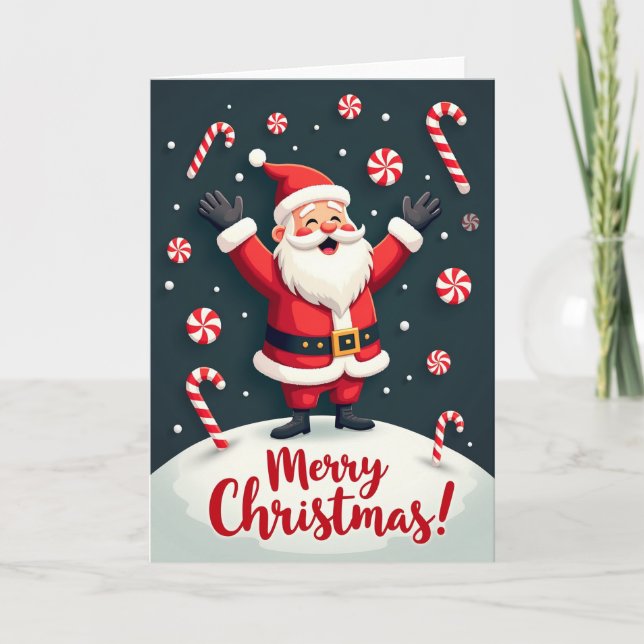 Carte Merry Christmas From Santa (Devant)