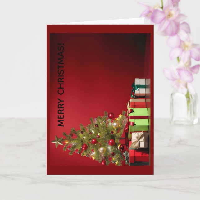 Carte Merry Christmas Greeting Card (Orchidée)