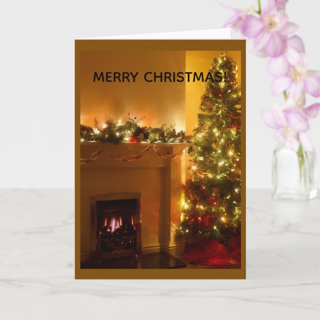 Carte Merry Christmas Greeting Card (Orchidée)