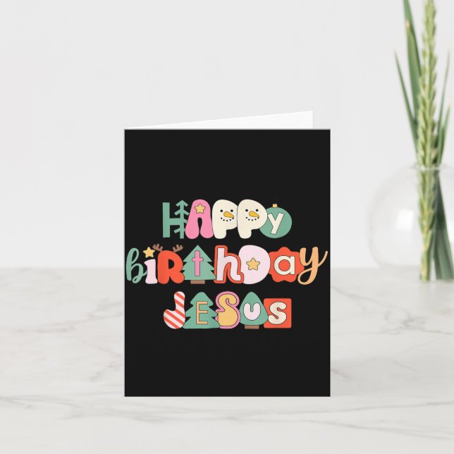 Carte Merry Christmas Jesus Is The Gift To The World Chr (Devant)