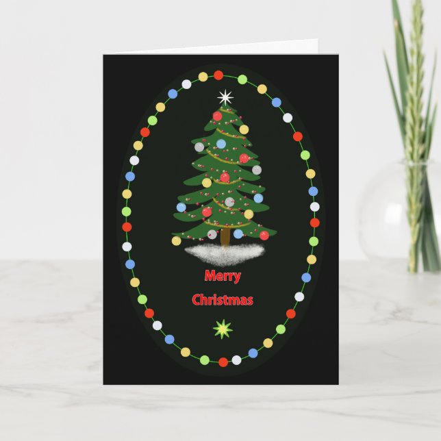 Carte Merry Christmas Tree (Devant)