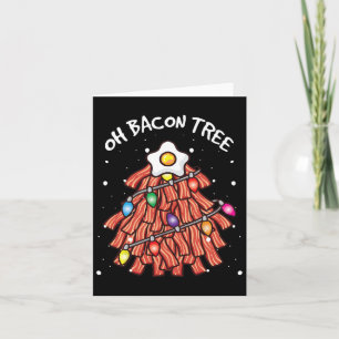 Carte Merry Crisness Oh Bycon Tree Bbq Mauvais Noël S