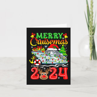 Carte Merry Cruisemas 2024 Croisière Noël Rudolph Xmas