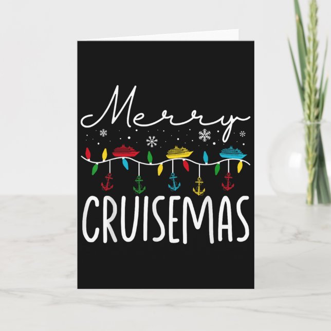 Carte Merry Cruisemas Christmas Family Cruisin Funny Cru (Devant)