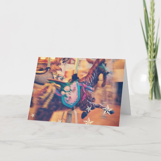 Carte Merry Go Round Chèvre (Devant)