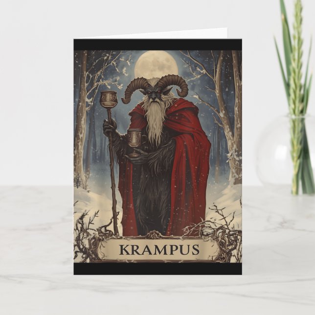 Carte Merry Krampus Pajama Funny Christmas Horror Ugly S (Devant)