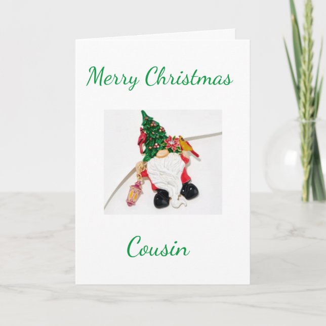 CARTE MERRY NOËL **COUSIN** (Devant)