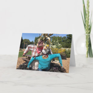 CARTE **MERRY NOËL** DES ÉTATS-UNIS **SCARECROWS**