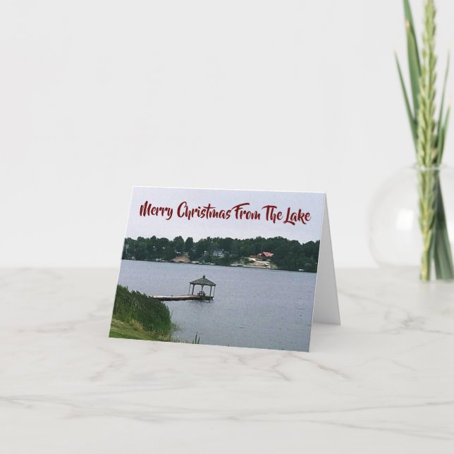 CARTE MERRY NOËL **DU LAC*** (Devant)