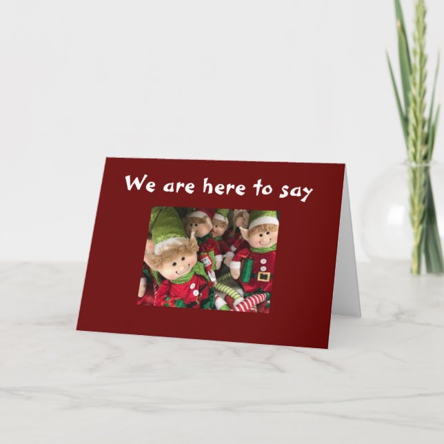 CARTE MERRY NOËL "PETIT UN" ESPOIR C'EST AMUSANT (Devant)