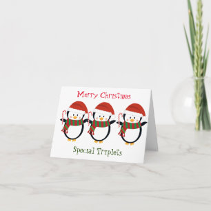 CARTE MERRY NOËL "TRIPLETS SPÉCIAUX"