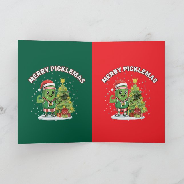 Carte  Merry Picklemas Funny Pickleball Champion   (Intérieur)