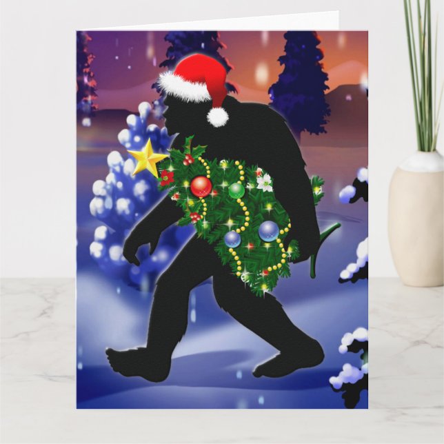 CARTE MERRY SQUATCHMAS (Devant)