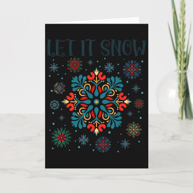 Carte Merry Yule Winter Solstice God Jul Swedish Xmas Le (Devant)