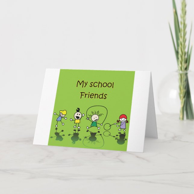Carte Mes amis de l'école (Devant)