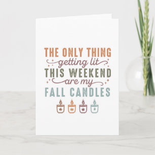 Carte Mes bougies d'automne