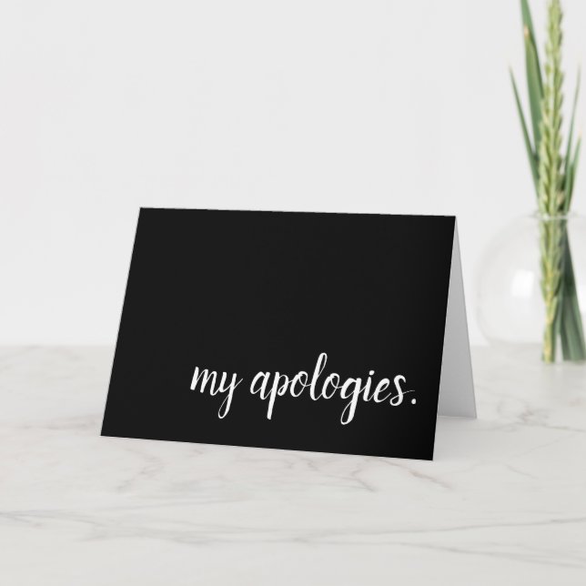 Carte mes excuses (Devant)