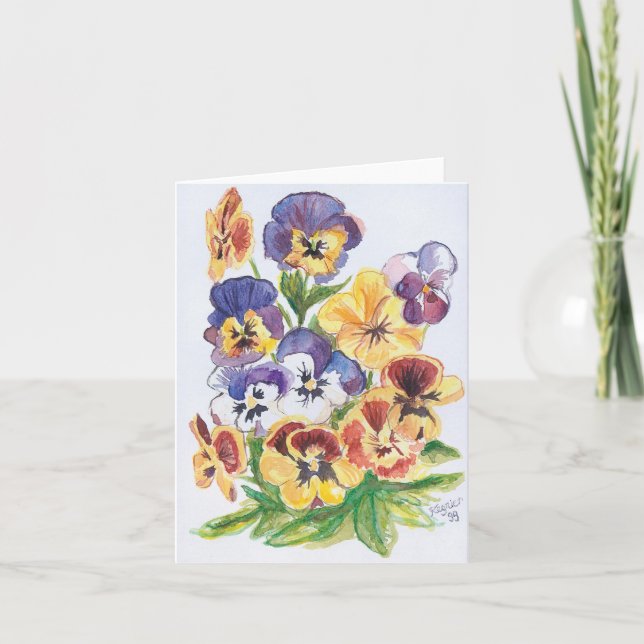 Carte Mes Pensées versent le toi,/mes "pensées" pour (Devant)