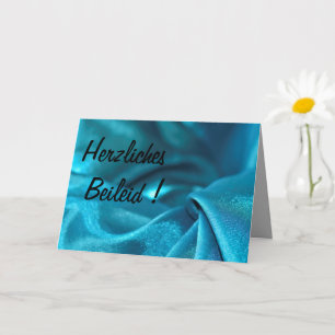 Carte Mes sincères condoléances !
