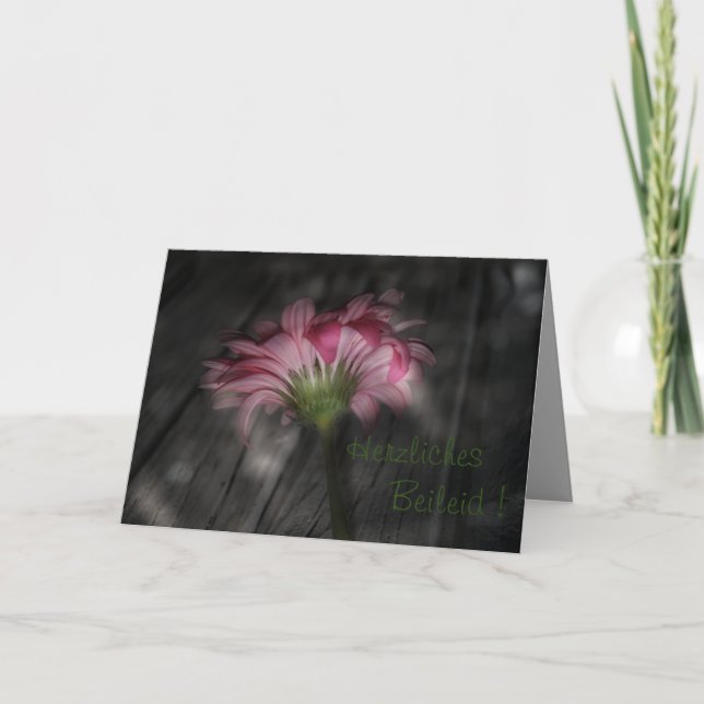Carte Mes sincères condoléances ! (Devant)